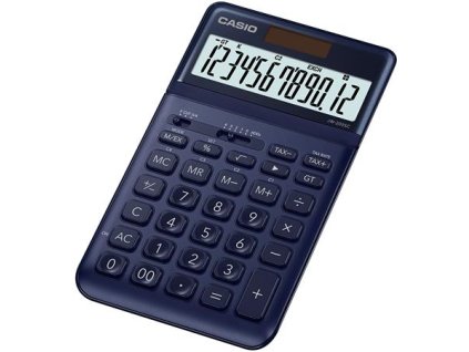 Kalkulačka, stolová, 12-miestna, CASIO "JW 200SC", tmavomodrá