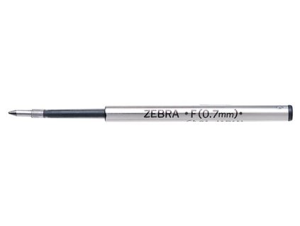 Náplň do guľôčkových pier, 0,24 mm, ZEBRA "F", čierna
