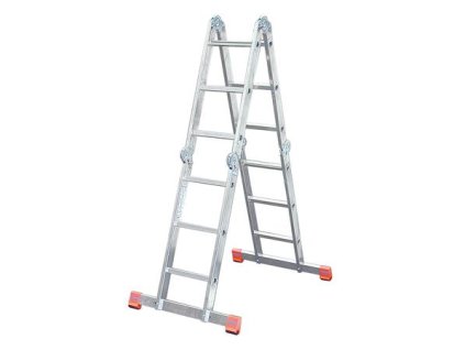 Rebrík, kĺbový, univerzálny, 4x3 rebríkové stupne, hliník, KRAUSE "MultiMatic"