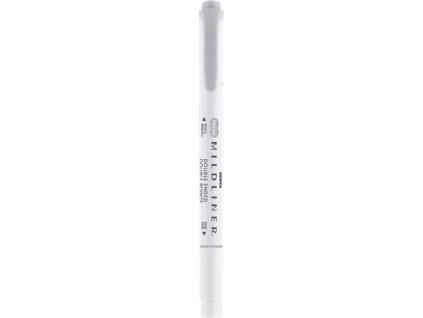 Zvýrazňovač, 1,0/3,5 mm, obojstranný, ZEBRA "Mildliner Cool & Refined", sivá
