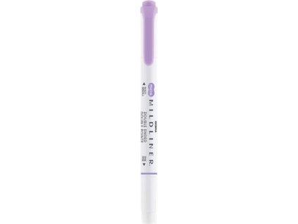 Zvýrazňovač, 1,0/3,5 mm, obojstranný, ZEBRA "Mildliner Cool & Refined", fialová