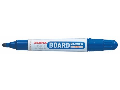 Popisovač na tabule, 2,6 mm, kužeľový hrot, ZEBRA "Board Marker", modrá