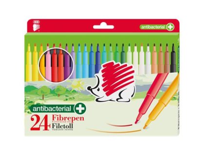 Fixky, sada, antibakteriálne, ICO "Ježko 300", 24 rôznych farieb