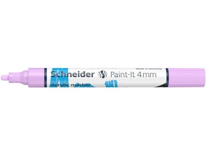 Akrylový popisovač, 4 mm, SCHNEIDER "Paint-It 320", pastelovo fialový