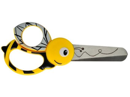 Nožnice, detské, 13 cm, FISKARS, včela
