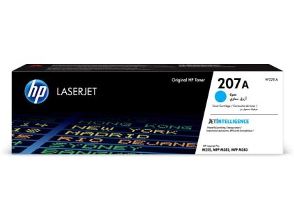 W2211A Laserový toner pre Color LaserJet Pro M182N, M183FW tlačiarne, HP 207A, cyan, 1,25k