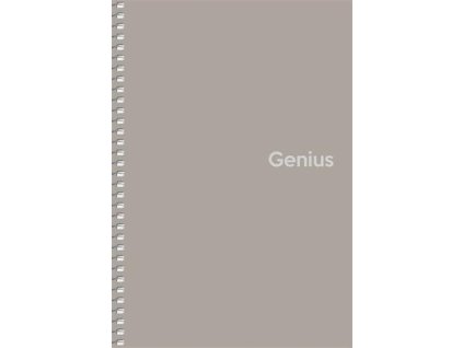 Špirálový zošit, štvorčekový, A5, 80 listov, PP obal, SHKOLYARYK "Genius", mix