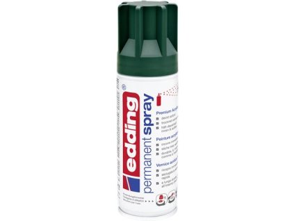 Akrylový sprej, 200ml, EDDING "5200", matná tmavozelená