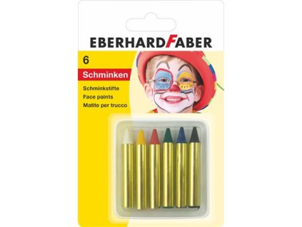 Farby na tvár, sada, EBERHARD FABER, mini, 6 rôznych farieb