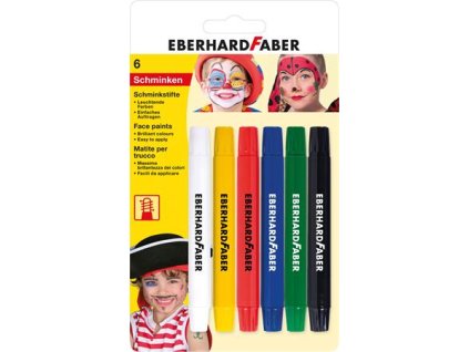 Farby na tvár, EBERHARD FABER, vysúvacie, 6 rôznych farieb