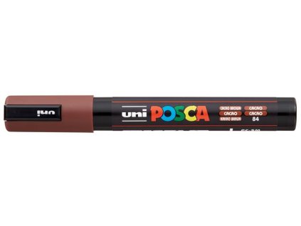 Dekoračný popisovač, 1,8-2,5 mm, UNI "Posca PC-5M", kakaovo hnedý