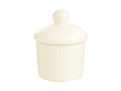 Servírovacia dóza, porcelánová, s vekom, tepluvzdorná, 6,8 cm