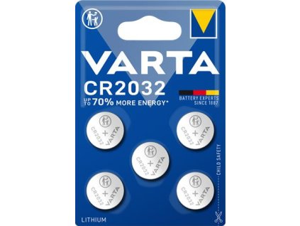 Gombíková batéria, CR2032, 5 ks, VARTA