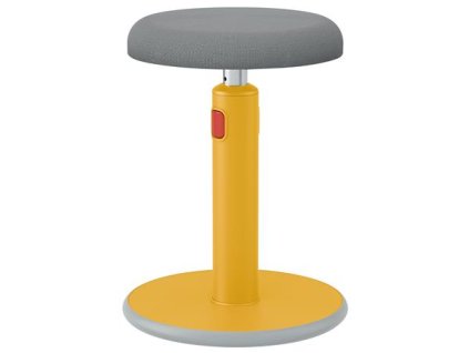 Stolička, ergonomická, LEITZ "Ergo Cosy Active", teplá žltá
