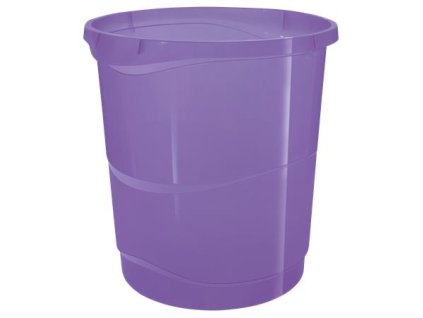 Kôš na odpadky, 14 liter, ESSELTE "Colour`Breeze", priehľadný levanduľový