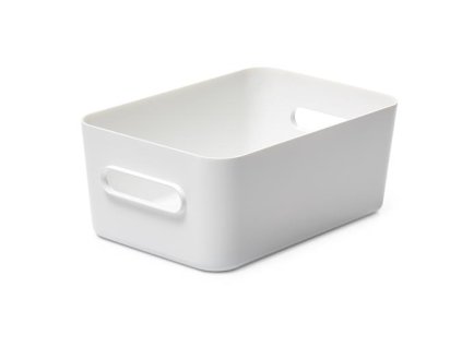 Úložný box, plastový, 5,3 l, SMARTSTORE "Compact M", biely