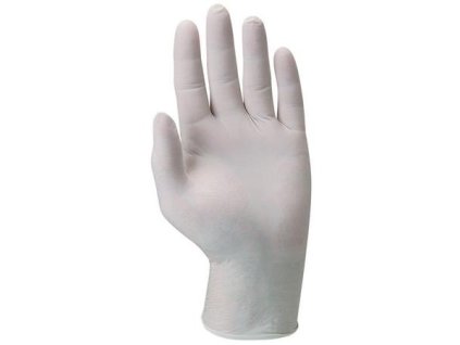 Ochranné rukavice, jednorazové, latex, veľkosť: S/6, pudrované
