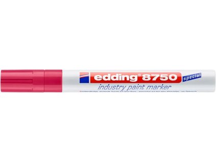 Lakový popisovač, 2-4 mm, EDDING, "8750", červená