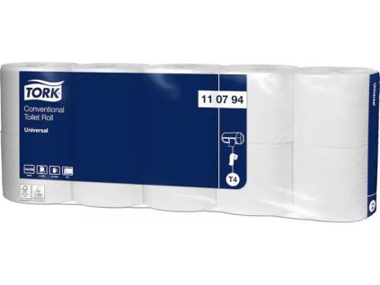 Toaletný papier, T4 systém, 2 vrtvový, priemer: 12,5 cm, Universal, TORK, biely