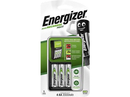 Nabíjačka batérií, AA tužková/AAA mikro, 4x2000 mAh AA, ENERGIZER "Maxi"