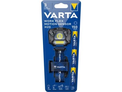 Lampa na hlavu, 3 LED, 3xAAA, pohybový senzor, VARTA " Work Flex H20"
