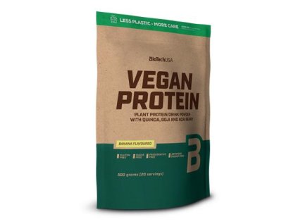 Výživový doplnok, 500 g, vegan, BIOTECH USA, banán