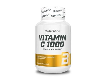Výživový doplnok, 30 tabliet, s 1000 mg vitamínu C, BIOTECH USA