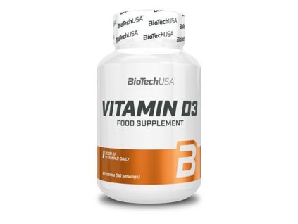 Vitamín, 60 tabliet D3, BIOTECH USA