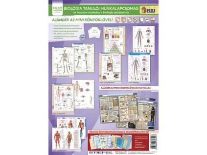 Učebná pomôcka, 5 pracovných listov, 1 podložka, fixka, STIEFEL "Biológia", výrobok v MJ