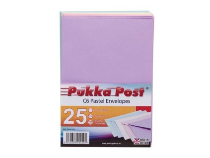 Obálka, C6, silikónová, PUKKA PAD "Pastel", mix farieb
