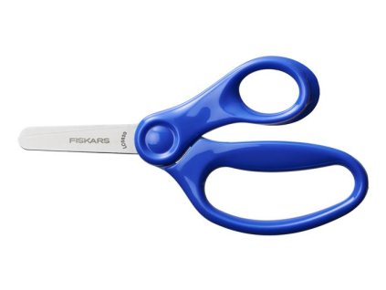 Nožnice, školské. 13 cm, FISKARS, modré