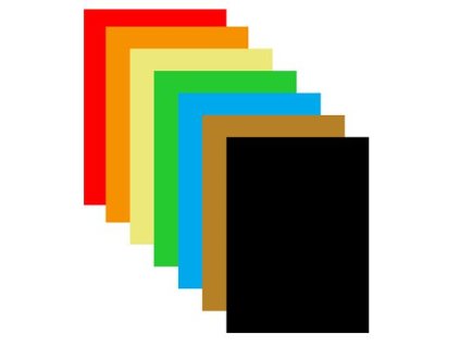 Farebný papier, A4, 80 g, 6x15+10 listov, mix farieb