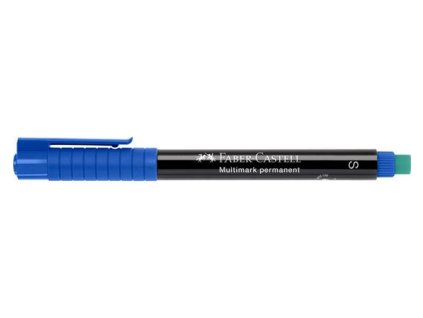 Permanentný popisovač, OHP, 0,4 mm, FABER-CASTELL "Multimark 1523", modrý