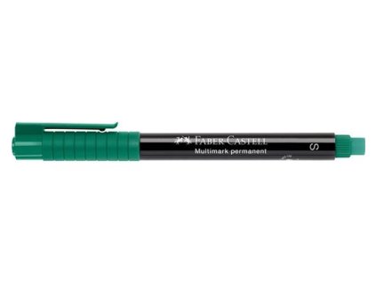 Permanentný popisovač, OHP, 0,4 mm, FABER-CASTELL "Multimark 1523", zelený