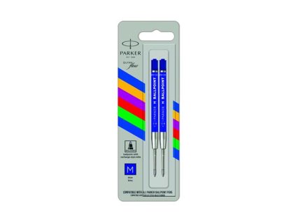 Náplň do guľôčkových pier, 1 mm, M, economy, PARKER "Royal", modrá