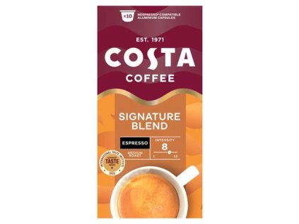 Kávové kapsule, kompatibilné s Nespresso®, 10 ks, COSTA, "Signature Blend Espresso"