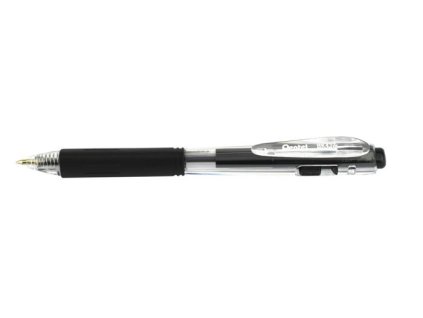 Guľôčkové pero, 0,35 mm, stláčací mechanizmus, PENTEL "BK437", čierna
