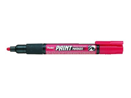 Lakový popisovač, 2 mm, kužeľový hrot, PENTEL "MMP20", červená