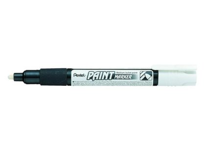 Lakový popisovač, 2 mm, kužeľový hrot, PENTEL "MMP20", biela