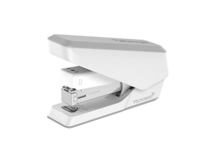 Zošívačka, 24/6, 26/6, 25 listov, FELLOWES "LX840 EasyPress Half-Strip", biela