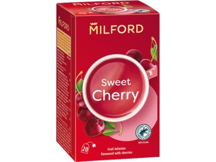 Ovocný čaj, 20x2,5 g, MILFORD "Sweet cherry", čerešňa