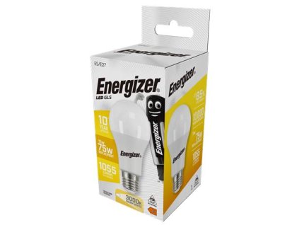 LED žiarovka, E27, klasická guľa, 11,1 W (75W), 1055lm, 3000K, ENERGIZER
