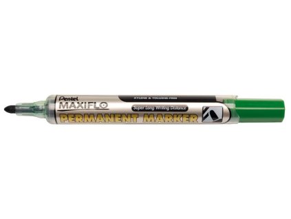 Permanentný popisovač, 1,5 mm, kužeľový hrot, PENTEL "Maxiflo NFL50", zelená