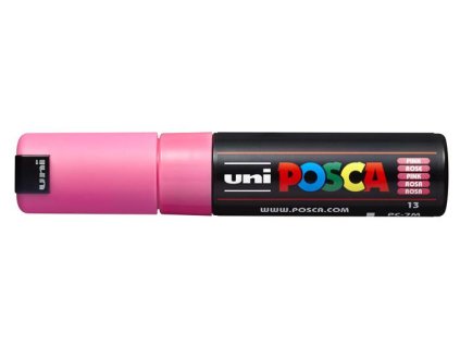 Dekoračný popisovač, 4,5-5,5 mm, UNI "Posca PC-7M", ružová