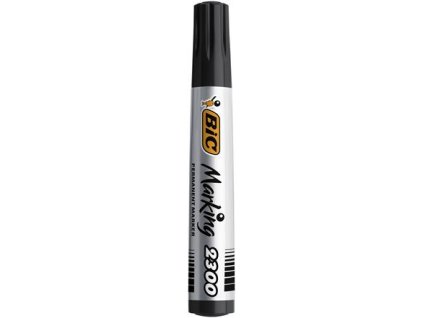 Permanentný popisovač, 3,7-5,5 mm, zrezaný hrot, BIC "ECO 2300", čierna