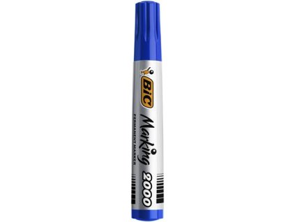 Permanentný popisovač, 4,95 mm, kužeľový hrot, BIC "ECO 2000", modrá