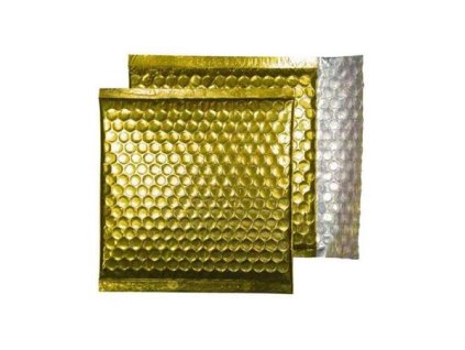 Bublinková obálka, CD, 165x165 mm, BLAKE, lesklá zlatá