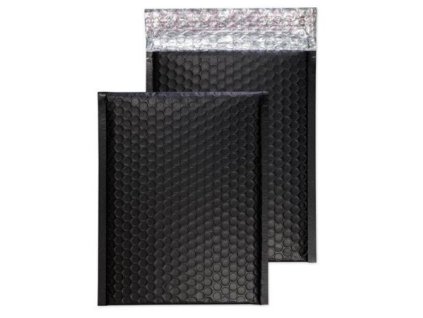 Bublinková obálka, C5+, 250x180 mm, BLAKE, uhľová čierna