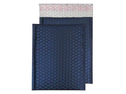 Bublinková obálka, C5+, 250x180 mm, BLAKE, metalická modrá