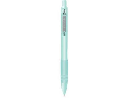 Guľôčkové pero, 0,27 mm, stláčací mechanizmus, zelené telo pera, ZEBRA "Z-Grip Pastel", modré